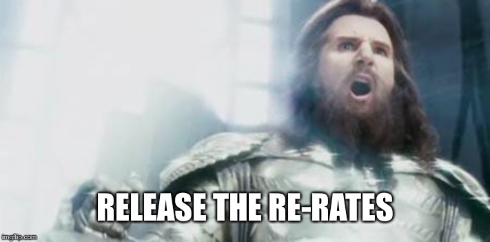 Kraken | RELEASE THE RE-RATES | image tagged in kraken | made w/ Imgflip meme maker
