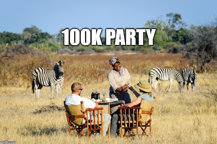 100K PARTY | made w/ Imgflip meme maker