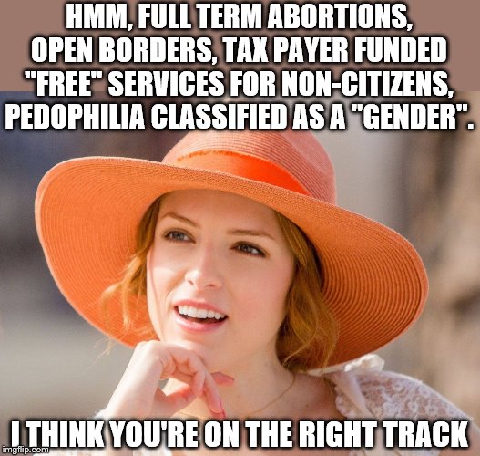 Condescending Kendrick | HMM, FULL TERM ABORTIONS, OPEN BORDERS, TAX PAYER FUNDED "FREE" SERVICES FOR NON-CITIZENS, PEDOPHILIA CLASSIFIED AS A "GENDER". I THINK YOU' | image tagged in condescending kendrick | made w/ Imgflip meme maker