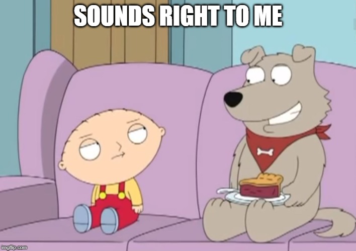 sounds right to me | SOUNDS RIGHT TO ME | image tagged in family guy,soundsrighttome | made w/ Imgflip meme maker