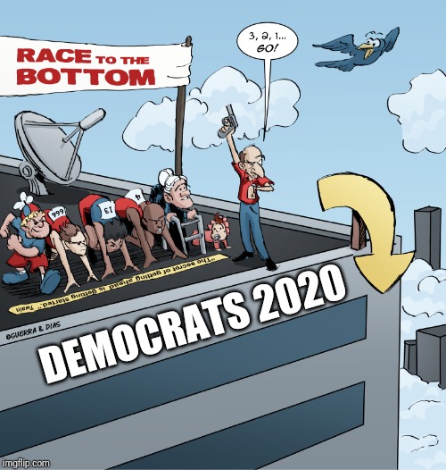 And the loser is... | DEMOCRATS 2020 | image tagged in democratic party,election 2020,politics,political meme | made w/ Imgflip meme maker