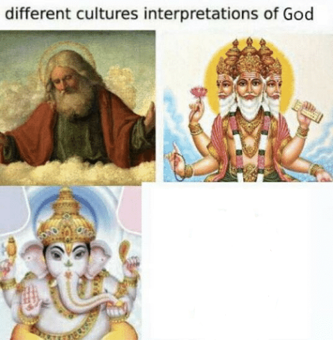 different cultures interpretations of god Blank Meme Template