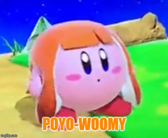 It's kinda surprising when Kirby eats an inkling in smash bros | POYO-WOOMY | image tagged in kirby,splatoon,smash bros,memes | made w/ Imgflip meme maker