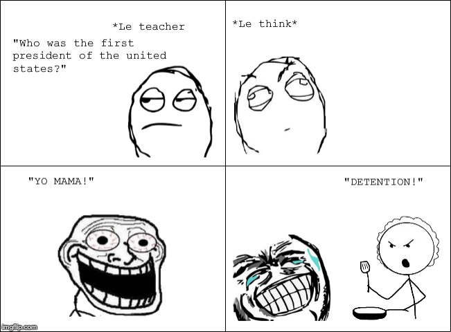 One day at school... | image tagged in rage comics | made w/ Imgflip meme maker