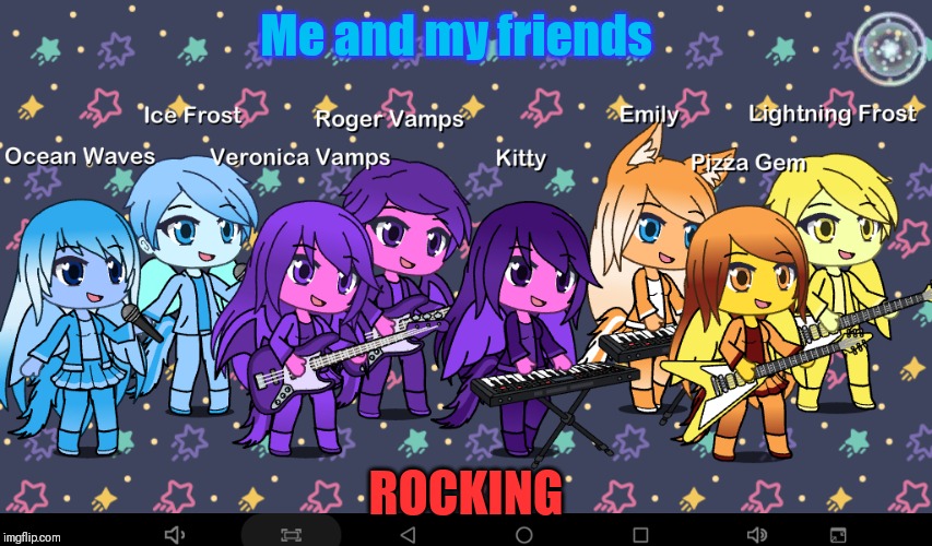 Me and my friends; ROCKING | made w/ Imgflip meme maker