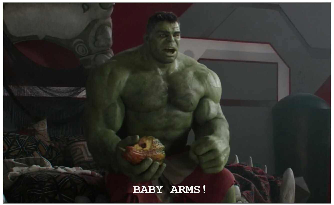 Hulk baby arms Blank Meme Template