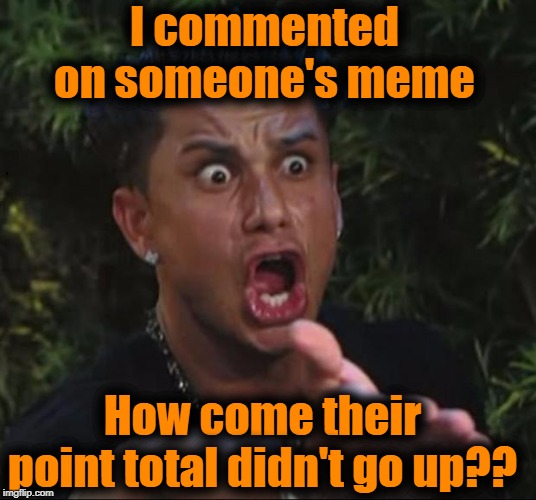 I'm trying to help people get more points! | I commented on someone's meme; How come their point total didn't go up?? | image tagged in for crying out loud,what the heck | made w/ Imgflip meme maker