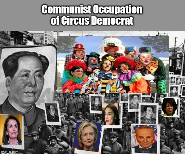 Communist Occupation of Democrat Party | Communist Occupation of Circus Democrat | image tagged in communists,other thans,conservativism is truth | made w/ Imgflip meme maker