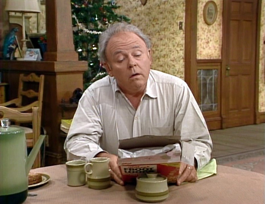 Archie Bunker Reading Blank Meme Template