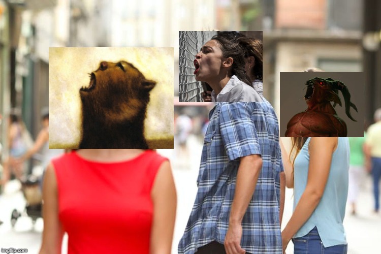 Distracted Ocasio. | image tagged in memes,distracted boyfriend | made w/ Imgflip meme maker