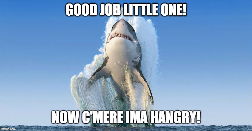 GOOD JOB LITTLE ONE! NOW C'MERE IMA HANGRY! | made w/ Imgflip meme maker