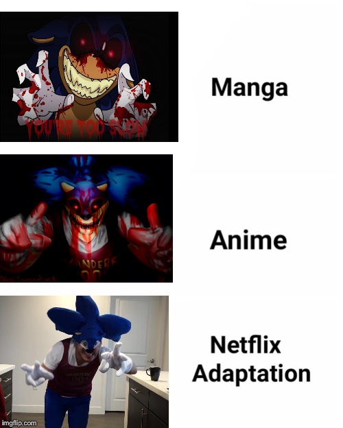 image tagged in manga anime netflix adaptation meme | made w/ Imgflip meme maker