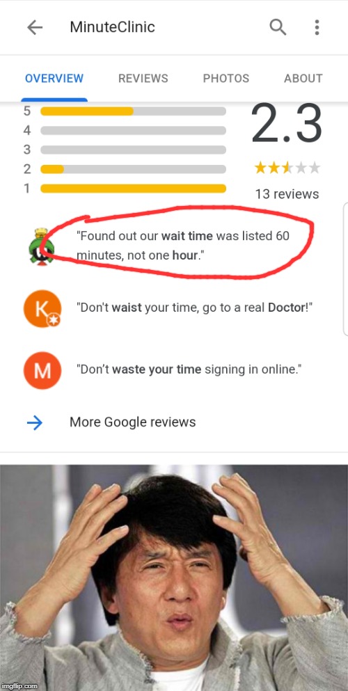 I hope this person was joking, but somehow I feel this is legit... | image tagged in epic jackie chan hq,idiots,jackie chan wtf,review,cravenmoordik | made w/ Imgflip meme maker
