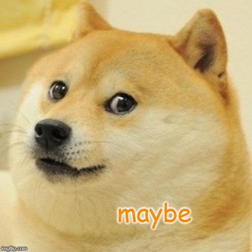 Doge Meme | maybe | image tagged in memes,doge | made w/ Imgflip meme maker
