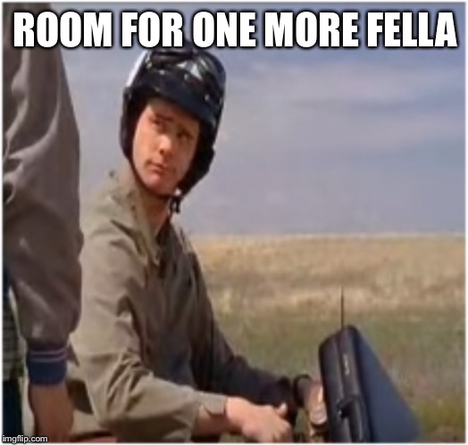 LLoyds Bike | ROOM FOR ONE MORE FELLA | image tagged in lloyds bike | made w/ Imgflip meme maker