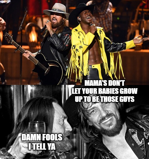 I don't think Hank did it this way... | MAMA'S DON'T LET YOUR BABIES GROW UP TO BE THOSE GUYS; DAMN FOOLS I TELL YA | image tagged in music,country music | made w/ Imgflip meme maker