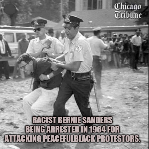 Bernie Sanders is a racist Blank Meme Template