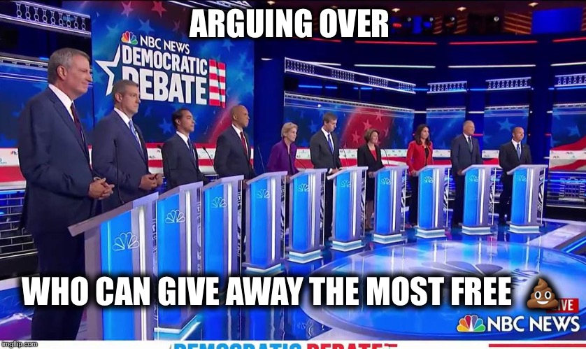 ARGUING OVER WHO CAN GIVE AWAY THE MOST FREE  ? | made w/ Imgflip meme maker