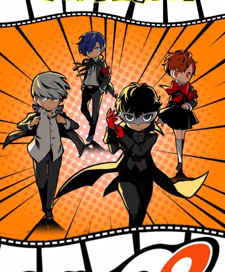 Persona Me and the boys Blank Meme Template