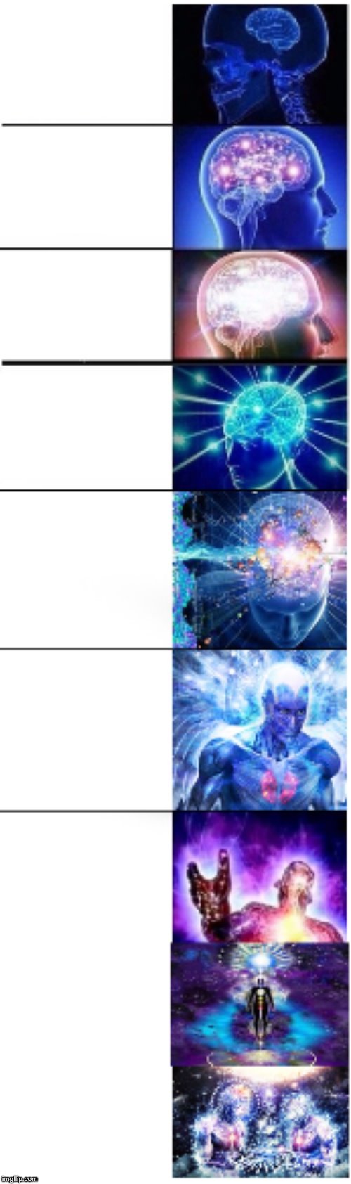 expanded brain 9 pannel | image tagged in memes | made w/ Imgflip meme maker