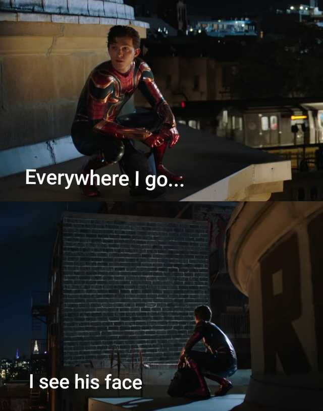 Spiderman Far from Home I miss him Blank Meme Template