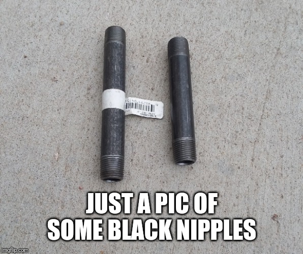 Nipples | JUST A PIC OF SOME BLACK NIPPLES | image tagged in nipples | made w/ Imgflip meme maker