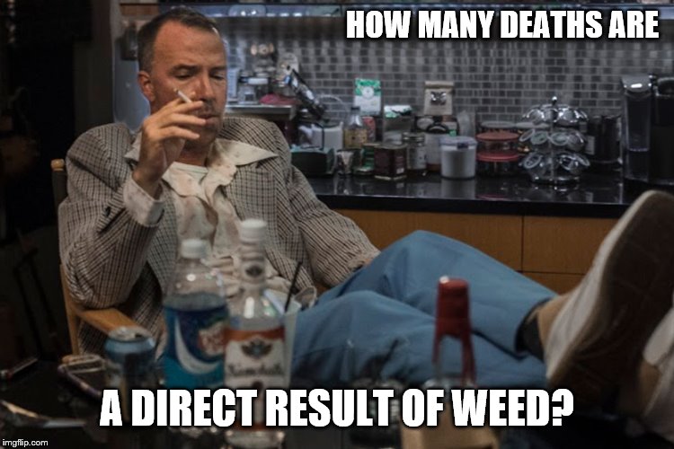 HOW MANY DEATHS ARE A DIRECT RESULT OF WEED? | made w/ Imgflip meme maker