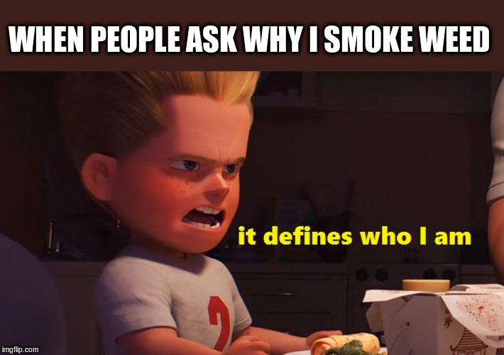why do you smoke weed? | WHEN PEOPLE ASK WHY I SMOKE WEED | image tagged in weed,medical marijuana,legalize weed,marijuana | made w/ Imgflip meme maker