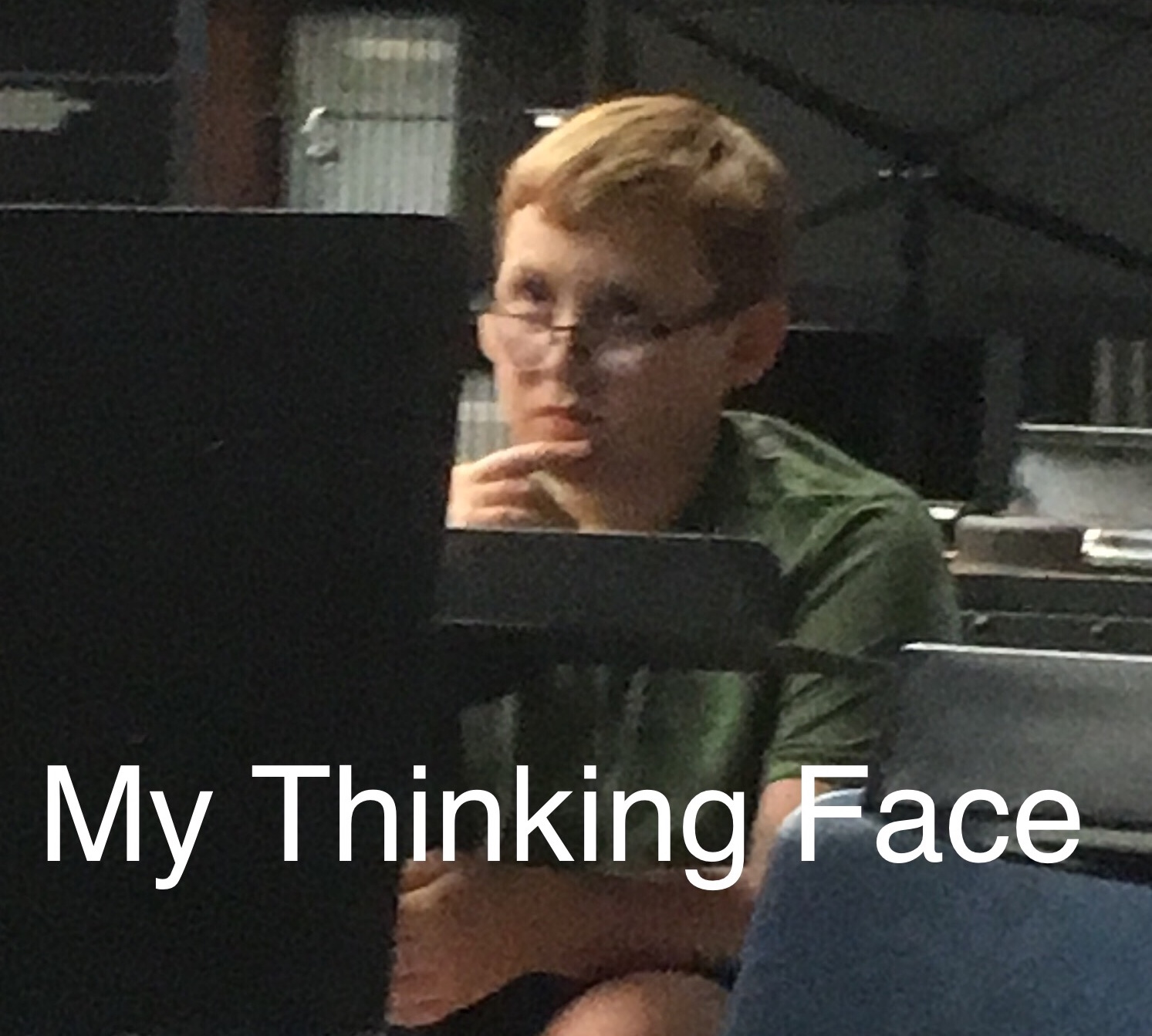 My thinking face Blank Meme Template