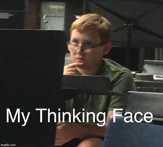 thinking meme face - Imgflip