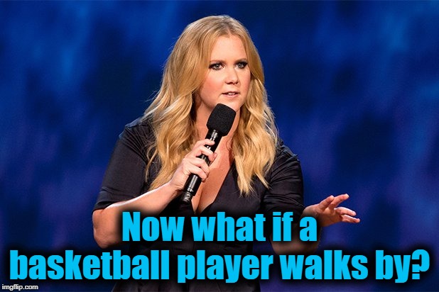 Now what if a basketball player walks by? | made w/ Imgflip meme maker