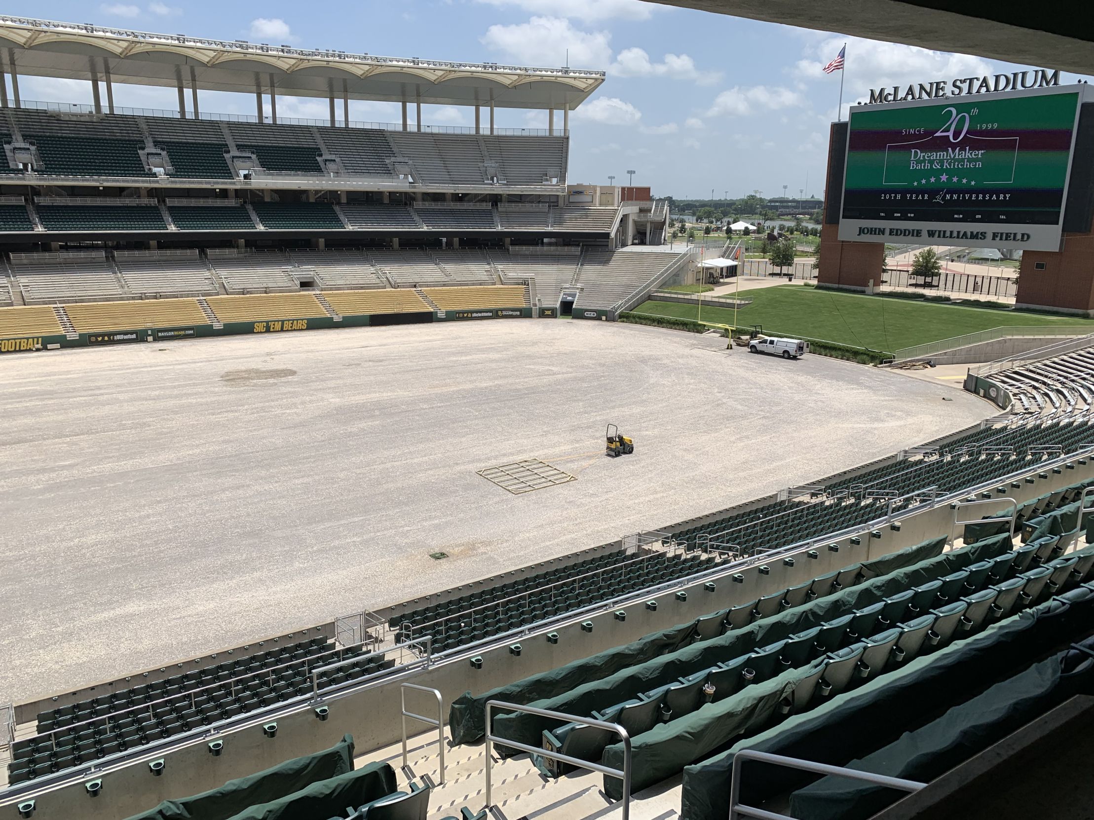 Baylor McLane stadium new turf 3 Blank Meme Template