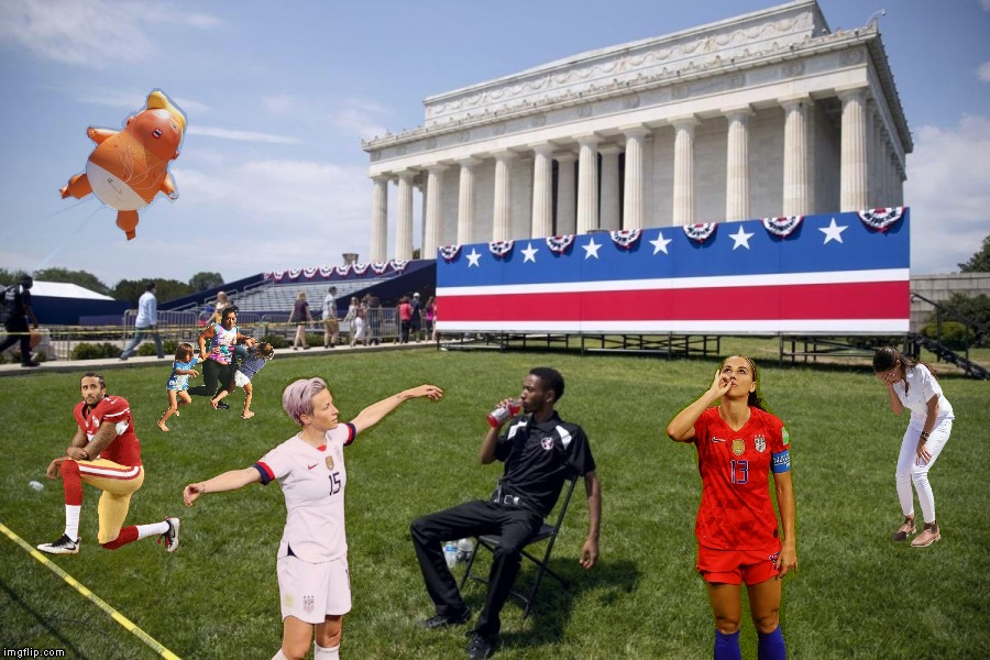 Happy 4th of July and GL in the Finals | image tagged in memes,4th of july,world cup,lincoln memorial | made w/ Imgflip meme maker