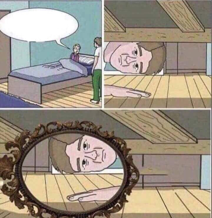 dad there is under my bed Blank Meme Template