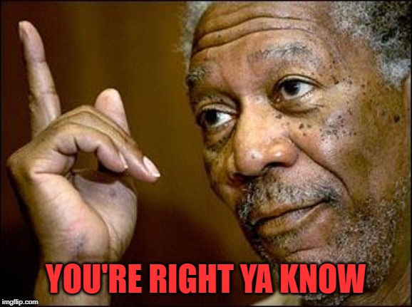 This Morgan Freeman | YOU'RE RIGHT YA KNOW | image tagged in this morgan freeman | made w/ Imgflip meme maker