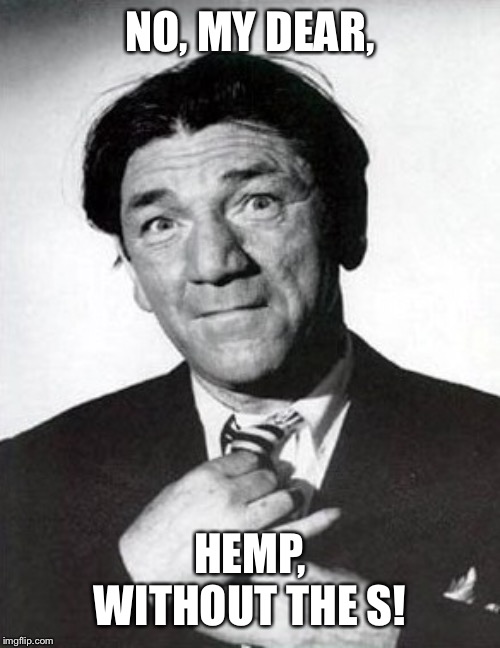 NO, MY DEAR, HEMP, WITHOUT THE S! | made w/ Imgflip meme maker