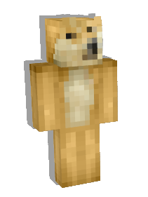 Doge minecraft skin Blank Meme Template