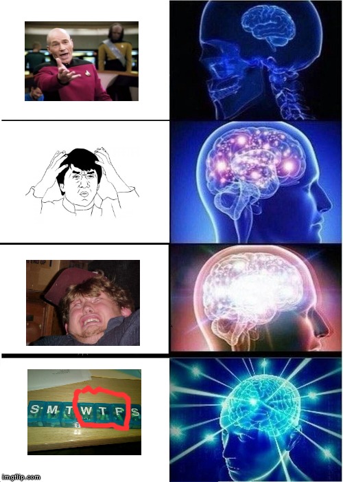 WTF?!?! | image tagged in memes,expanding brain | made w/ Imgflip meme maker