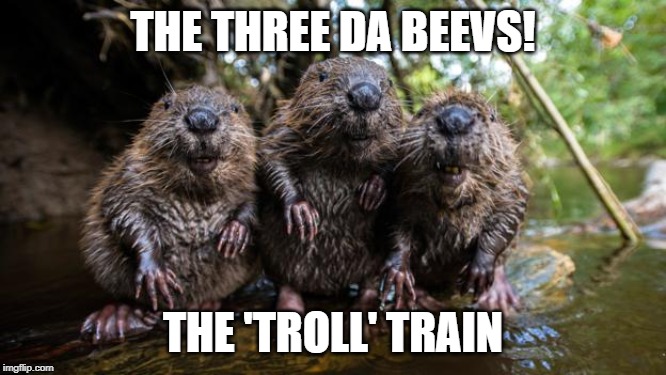 THE THREE DA BEEVS! THE 'TROLL' TRAIN | made w/ Imgflip meme maker