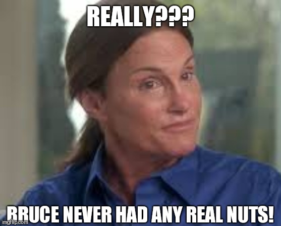 REALLY??? BRUCE NEVER HAD ANY REAL NUTS! | made w/ Imgflip meme maker