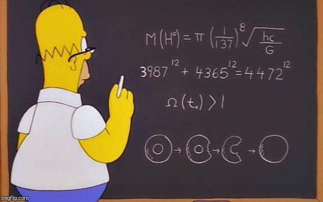 Homer Simpso Math | image tagged in homer simpso math | made w/ Imgflip meme maker