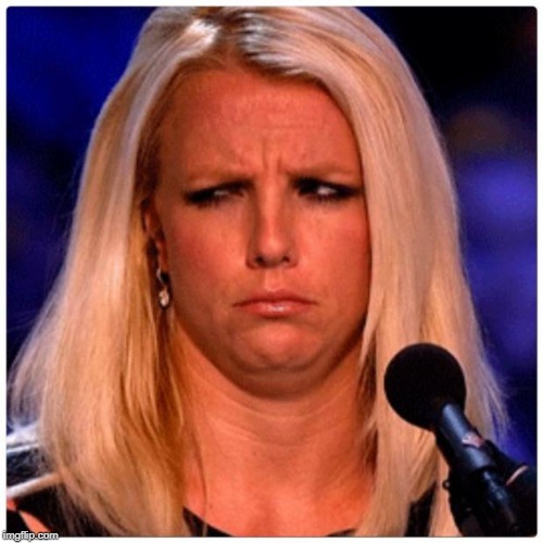 Confused Britney | image tagged in confused britney | made w/ Imgflip meme maker
