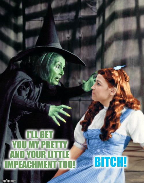 I'LL GET YOU MY PRETTY AND YOUR LITTLE IMPEACHMENT TOO! B**CH! | made w/ Imgflip meme maker