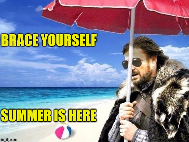 Summer is Coming | BRACE YOURSELF SUMMER IS HERE | image tagged in summer is coming | made w/ Imgflip meme maker