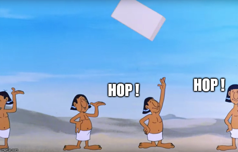 Hop! Hop!
Love this animation movie ^^ |  HOP ! HOP ! | image tagged in asterix,cleopatre,cleopatra,hop,next,easy | made w/ Imgflip meme maker