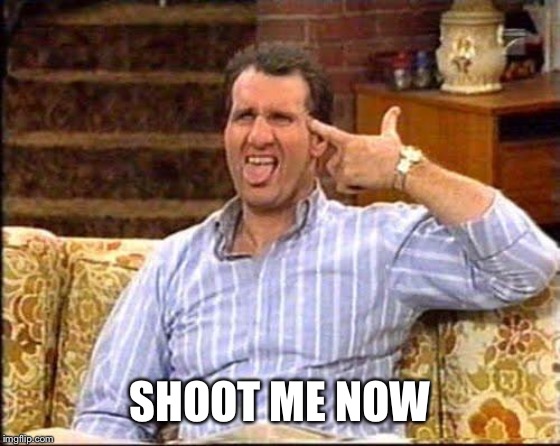 al bundy couch shooting | SHOOT ME NOW | image tagged in al bundy couch shooting | made w/ Imgflip meme maker