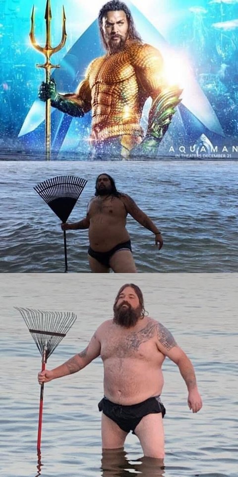 Aquaman of the south Blank Meme Template