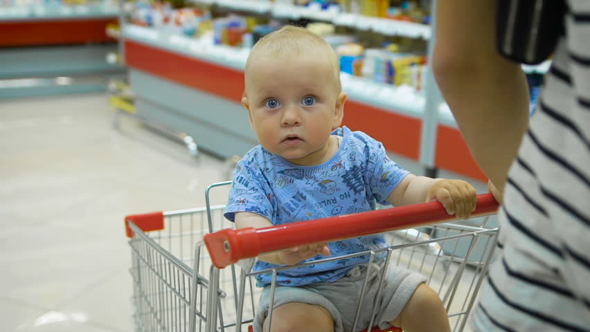 High Quality Baby shopping cart Blank Meme Template