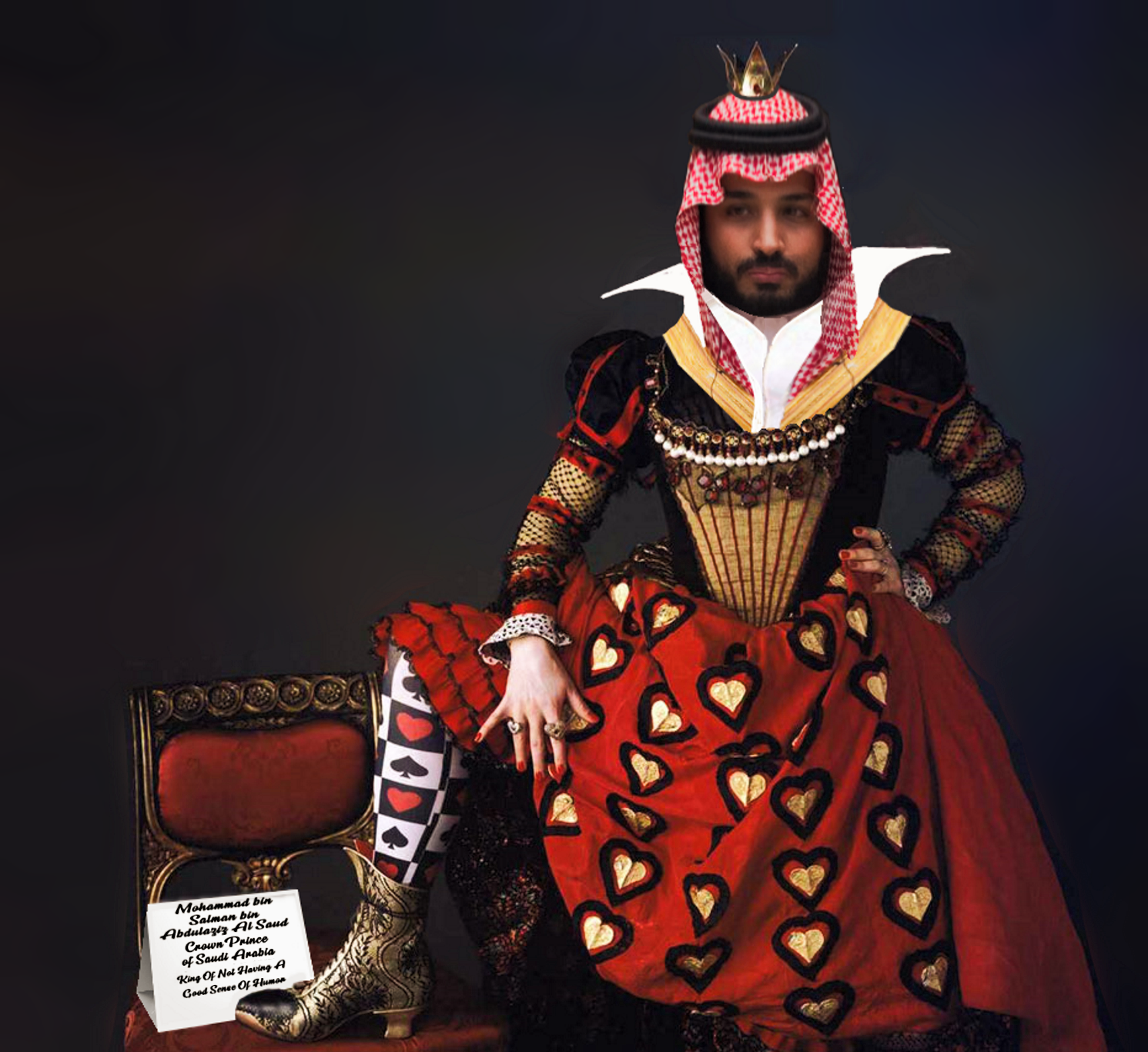 Crown Prince Of Hearts: Saudi Arabia Blank Meme Template
