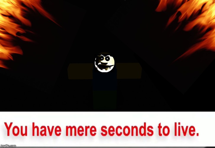 you have mere seconds to live | image tagged in gnome,roblox,roblox meme | made w/ Imgflip meme maker